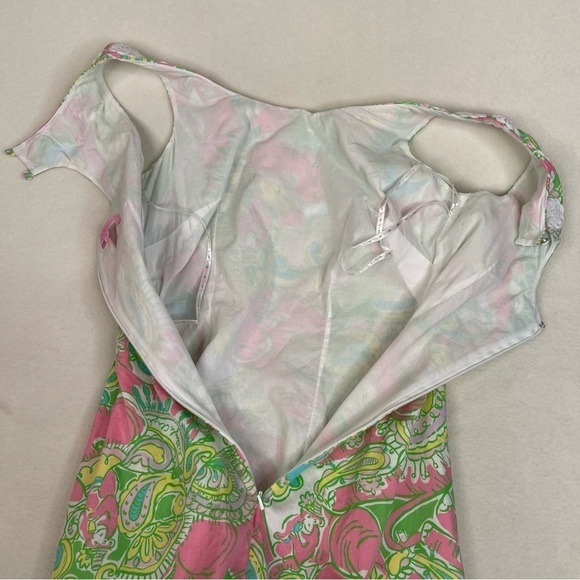Lilly Pulitzer Nina Shift Dress Chin Chin Size 4 SIRENS - Picture 8 of 13